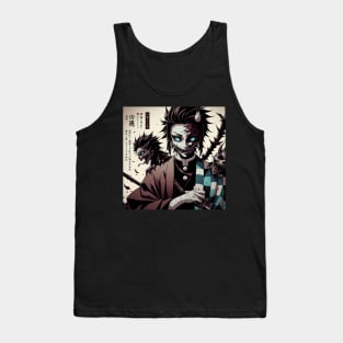 Demon Tanjirou Tank Top